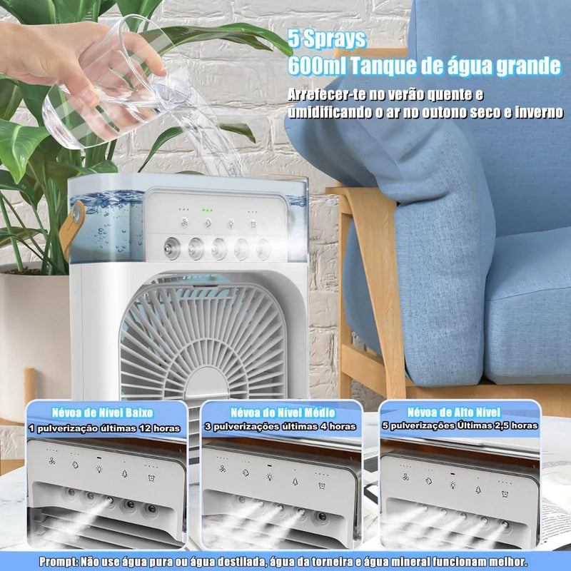  Portable 3 in 1 Fan, humidifier, Air Conditioner