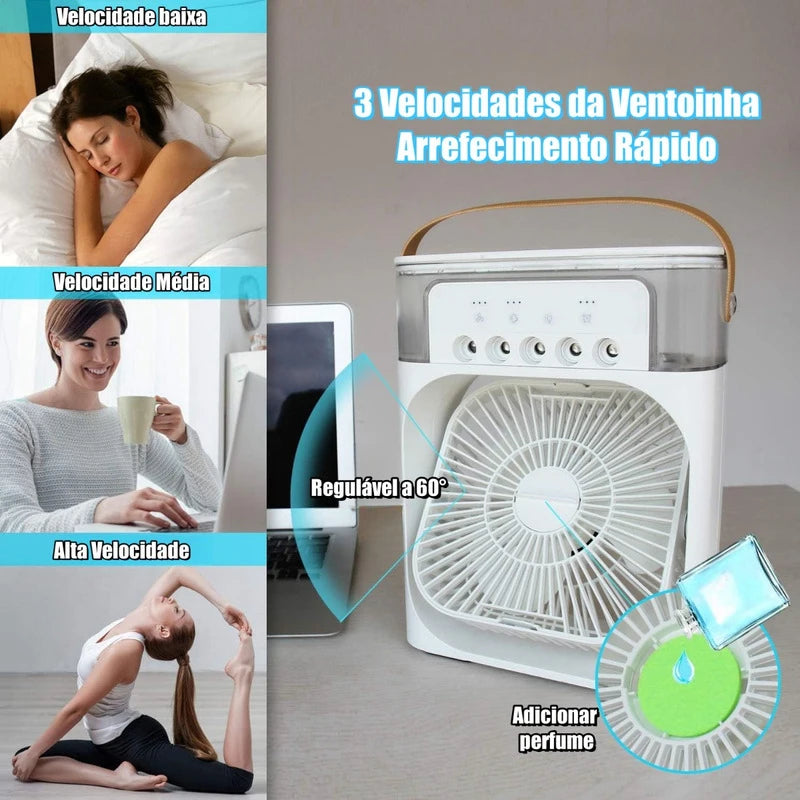  Portable 3 in 1 Fan, humidifier, Air Conditioner